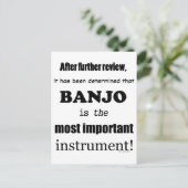 Carte Postale Instrument le plus important de Banjo (Debout devant)