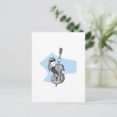 Carte Postale Instruments à chaîne - Basse double (Debout devant)