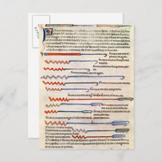 Carte Postale Instruments chirurgicaux d'un traité (Devant / Derrière)