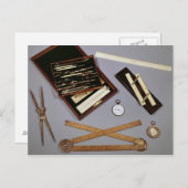 Carte Postale Instruments de dessin utilisés par Isambard (Devant / Derrière)