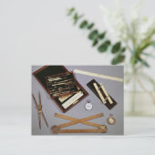 Carte Postale Instruments de dessin utilisés par Isambard (Debout devant)