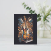 Carte Postale Instruments de musique (Debout devant)