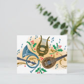 Carte Postale Instruments de musique et saint (Debout devant)