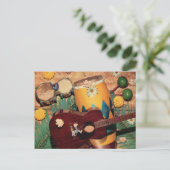 Carte Postale instruments de musique latine (Debout devant)