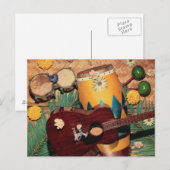 Carte Postale instruments de musique latine (Devant / Derrière)