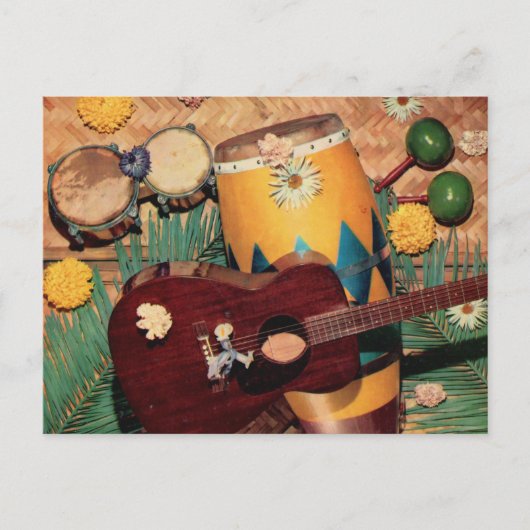 Carte Postale instruments de musique latine (Devant)