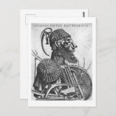 Carte Postale Instruments de subsistance humaine, Arcimboldo (Devant / Derrière)