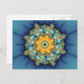 Carte Postale Insulaire - Mandelbrot Art (Devant / Derrière)