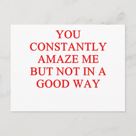 Carte Postale insulte extraordinaire (Devant)