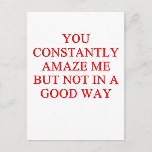 Carte Postale insulte extraordinaire