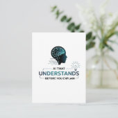 Carte Postale Intelligence Artificielle Smart Tech Design (Debout devant)