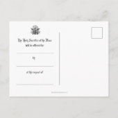 Carte Postale Intention de messe catholique Souvenir (Dos)