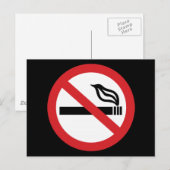 Carte Postale Interdiction de fumer (Devant / Derrière)