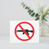 Carte Postale Interdire les armes d'assaut (Debout devant)