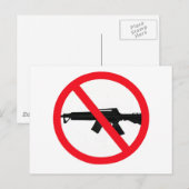 Carte Postale Interdire les armes d'assaut (Devant / Derrière)