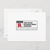 Carte Postale Interdit aux moins de 17 ans (Devant / Derrière)