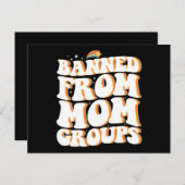 Carte Postale Interdit de Maman Groupes Drôle Fête des Mères Sup (Devant / Derrière)