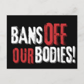 Carte Postale Interdit Nos Corps Pro-Choice (Devant)