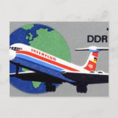 Carte Postale INTERFLUG - Compagnie aérienne nationale de DDR, A (Devant)