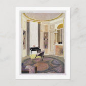Carte Postale Intérieur avec mobilier conçu par Ruhlmann, de (Devant)