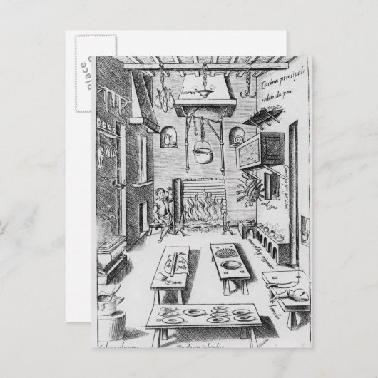 Carte Postale Intérieur cuisine (Devant / Derrière)