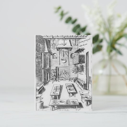 Carte Postale Intérieur cuisine (Debout devant)