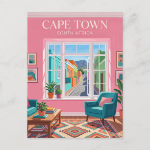 Carte Postale Intérieur de Bo-Kaap Afrique du Sud