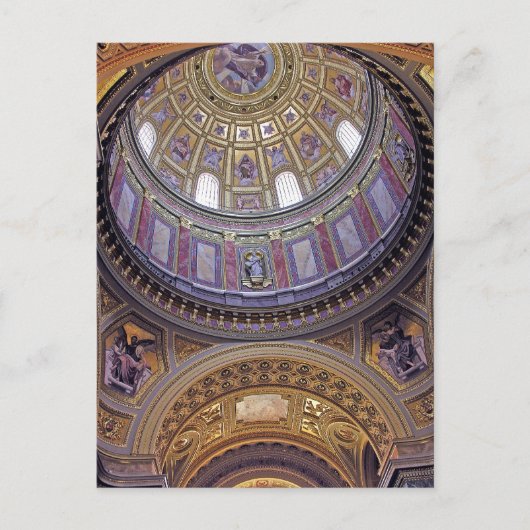 Carte Postale Intérieur de la basilique Saint-Étienne, Budapest( (Devant)