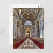 Carte Postale Intérieur de la basilique Saint-Pierre (Devant / Derrière)