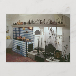 Carte Postale Intérieur de la cuisine de l'hôtel de Cabris