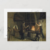Carte Postale Intérieur de la Forge, 1837 (Devant / Derrière)