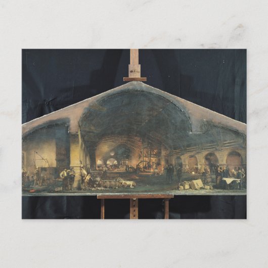 Carte Postale Intérieur de la Forge à Fourchambault (Devant)