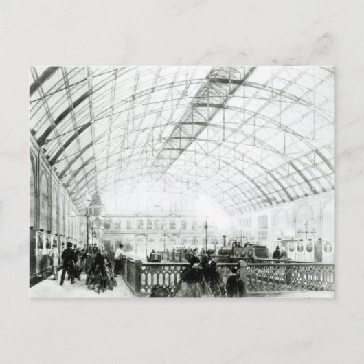 Carte Postale Intérieur de la gare de Charing Cross (Devant)