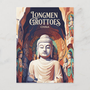 Carte Postale Intérieur de la grotte Fengxian des Grottes de Lon