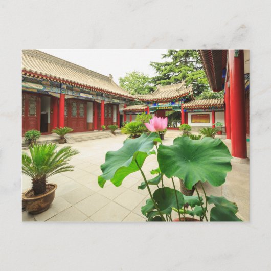Carte Postale Intérieur de la pagode de Chine (Devant)