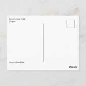 Carte Postale Intérieur de la tulipe orange (Dos)