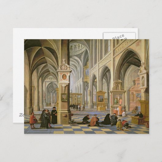 Carte Postale Intérieur de l'église (Devant / Derrière)