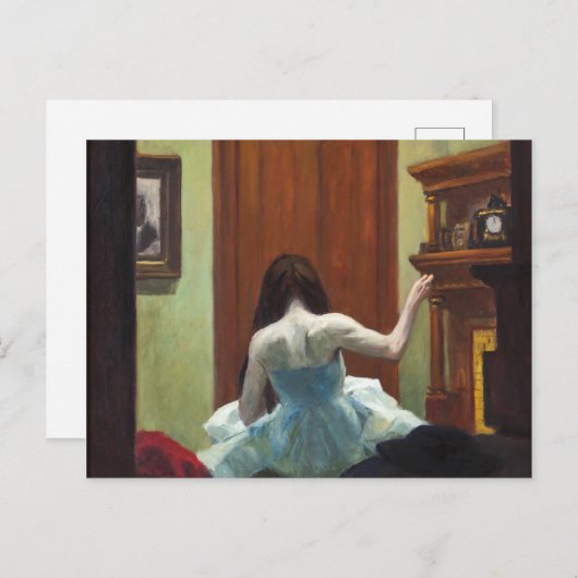 Carte Postale Intérieur de New York | Edward Hopper | (Devant / Derrière)
