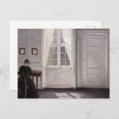 Carte Postale Intérieur de Strandgade, Lumière du soleil sur le  (Devant / Derrière)