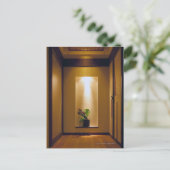 Carte Postale intérieur de style japonais et fleurs (Debout devant)