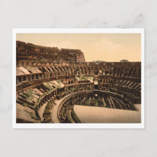 Carte Postale Intérieur du Colisée, Rome, Italie
