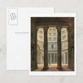 Carte Postale Intérieur du Panthéon, Rome, du Costume A (Devant / Derrière)