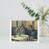 Carte Postale Intérieur Du Peintre Par Eugene Paul Gauguin (Debout devant)