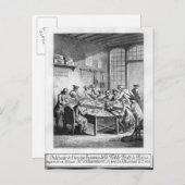 Carte Postale Intérieur du petit bureau de poste de Paris (Devant / Derrière)