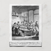 Carte Postale Intérieur du petit bureau de poste de Paris (Devant)