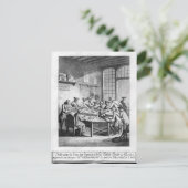 Carte Postale Intérieur du petit bureau de poste de Paris (Debout devant)