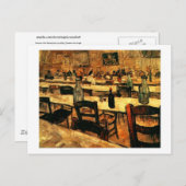 Carte Postale Intérieur du Restaurant à Arles, Vincent van Gogh (Devant / Derrière)