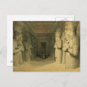 Carte Postale Intérieur du Temple d'Abu Simbel, de "Egypt (Devant / Derrière)
