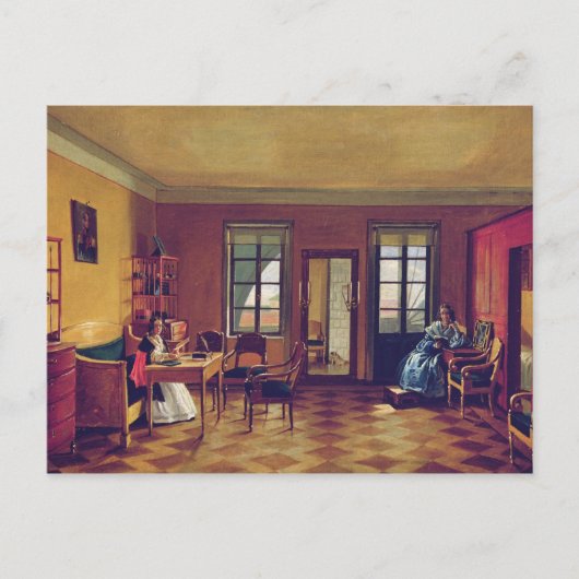 Carte Postale Intérieur d'un grenier (Devant)