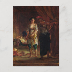 Carte Postale Intérieur d'un Harem à Oran, vers 1847